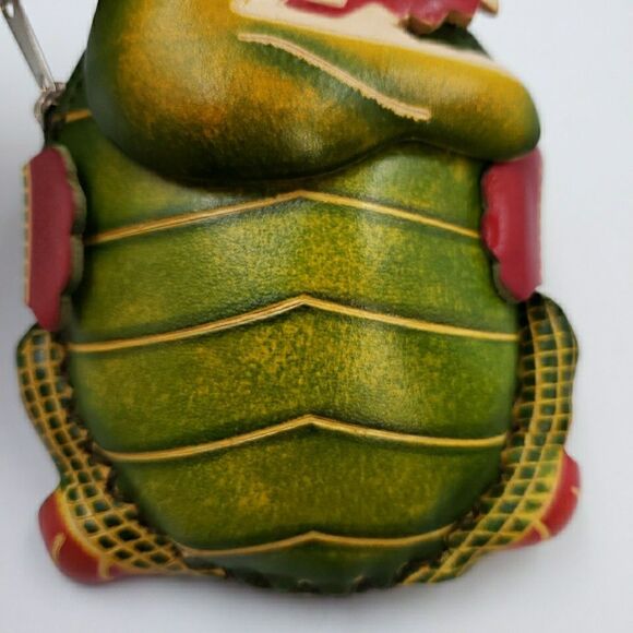 Dino Alligator Handmade Cool Reptile Gift Leather Wristlet Wallet Zip Coin Purse - Picture 9 of 12